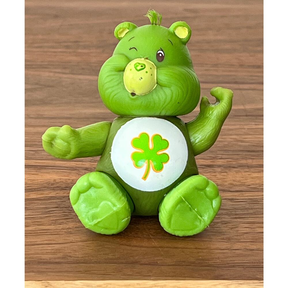 Vintage Care Bear PVC Posable Figure Hong Kong 1983 Good Luck